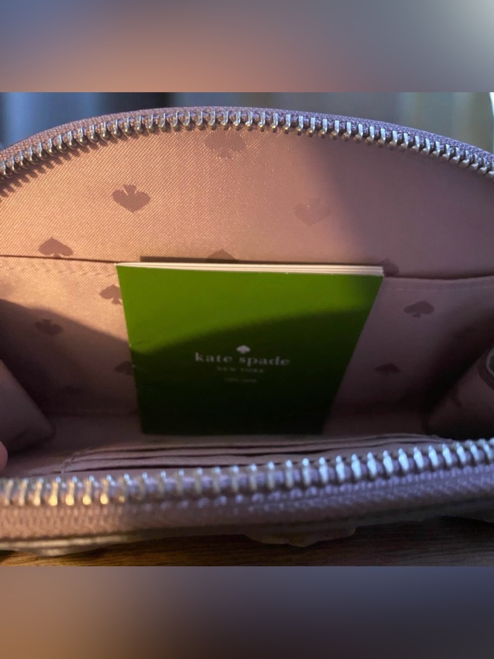 Light Brown Kate Spade Leather Wristlet Clutch. New Condition. - Picture 4 of 5